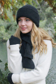 Plain Alpaca Beanie-Slate